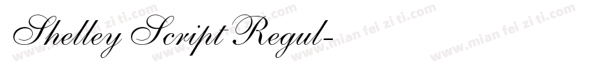 Shelley Script Regul字体转换